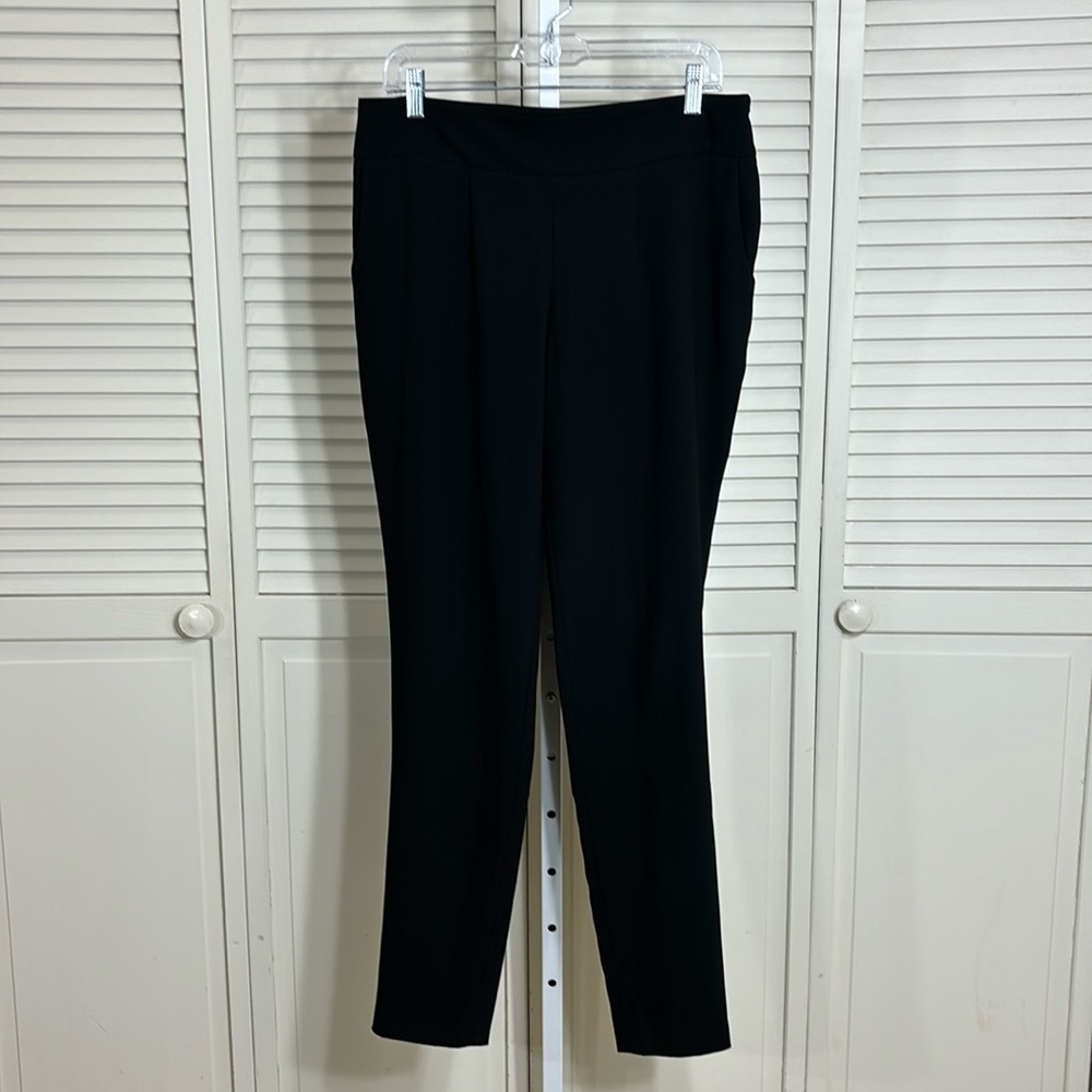 Anne Fontaine Crepe Side Zip Slim Straight Pants Size 10